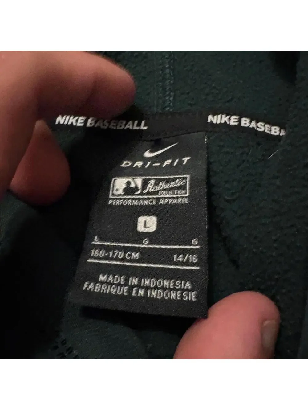 Fire Y2K Nike Center swoosh Oakland Athletics hoodie